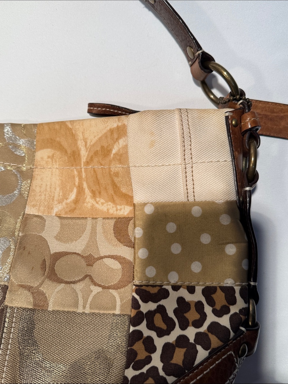 Coach Carly 10814 Y2K Patchwork Hobo Shoulder bag - Picture 12 of 14